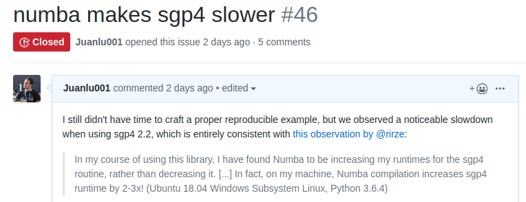 python-sgp4 fail