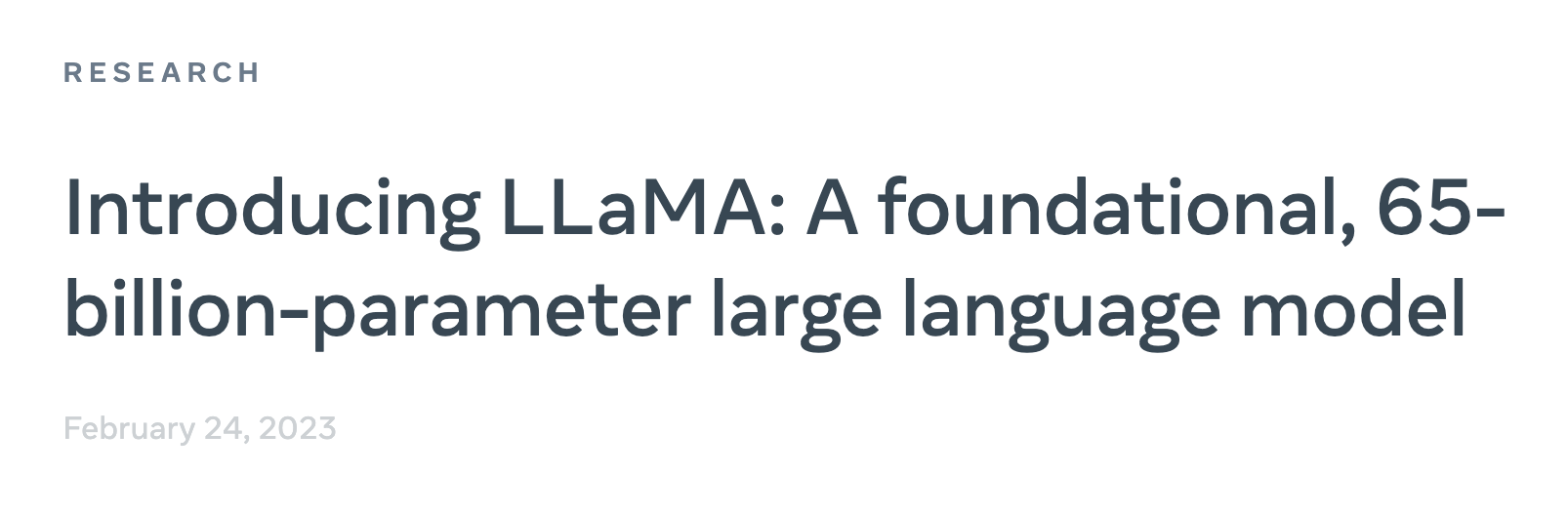 LLaMA