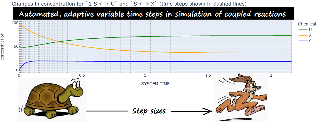 Adaptive time steps