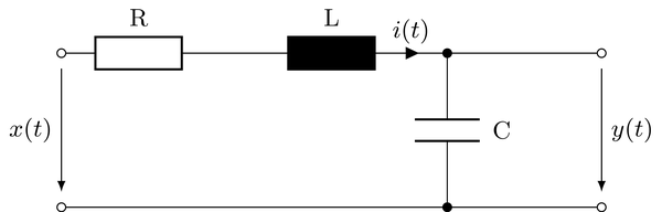 Circuit of a 2nd-order analog low-pass filter