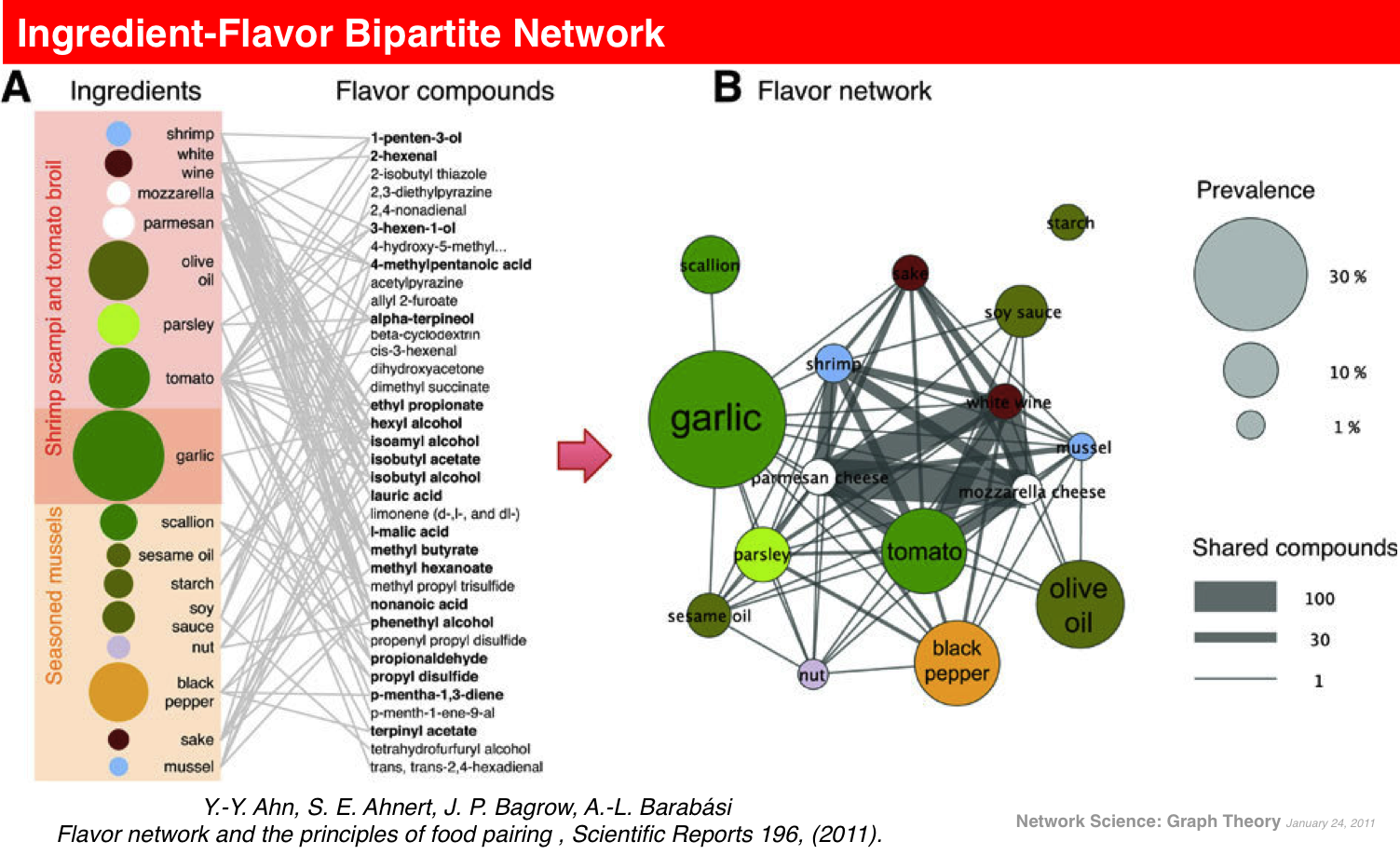 Pairing map. Flavor Network. Flavor Network and the principles of food pairing. Bipartite Network. Bipartite Networks на русский.