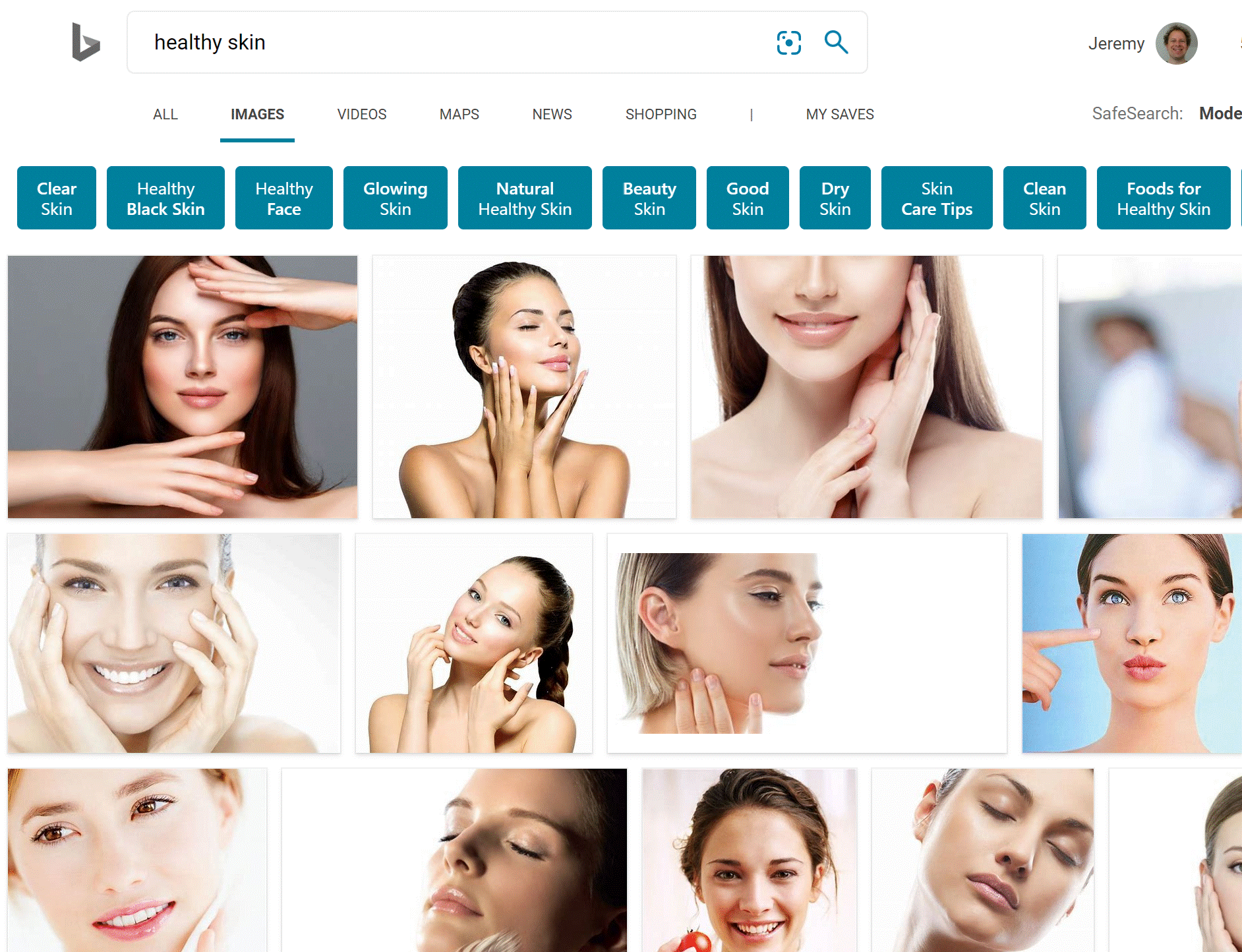 Data for a healthy skin detector?