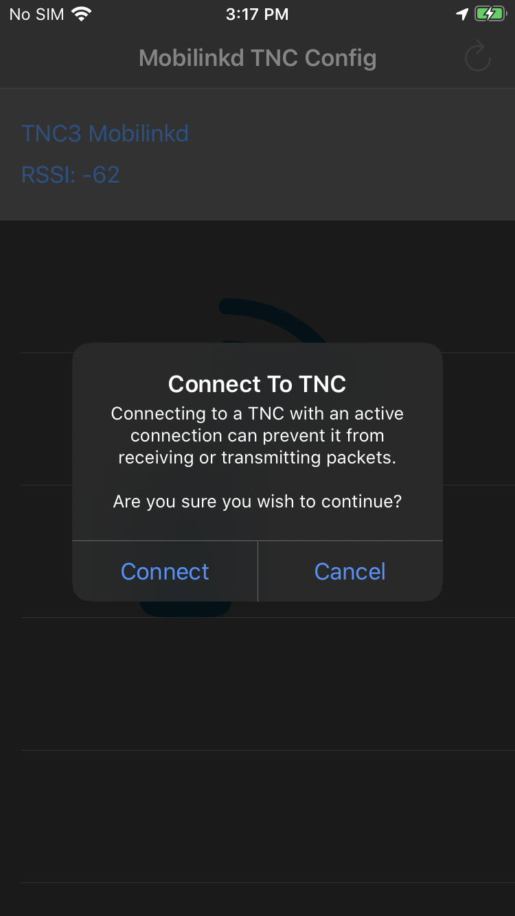 Connect to TNC