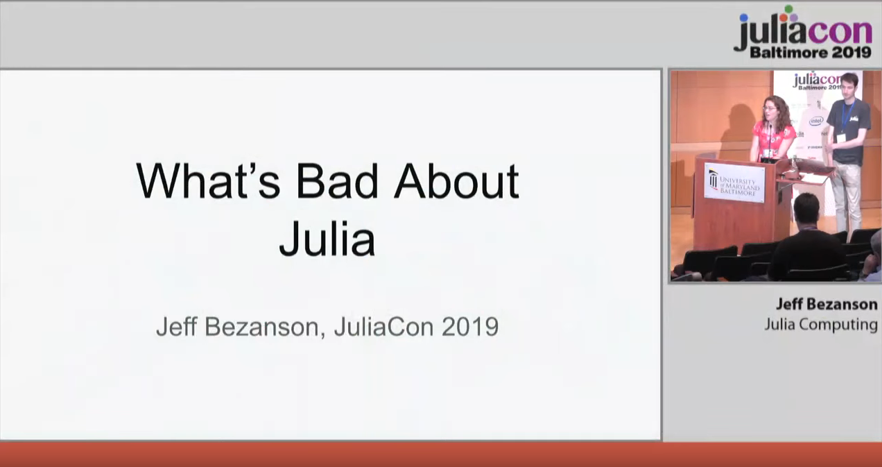 What's bad about Julia talk